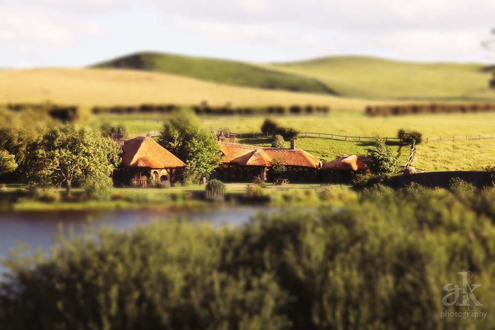 Hobbiton, Matamata, New Zealand.  tilt-shift photography hack. This Splendid Shambles.