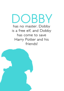 Dobby Printable Blue