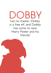 Dobby Printable Red