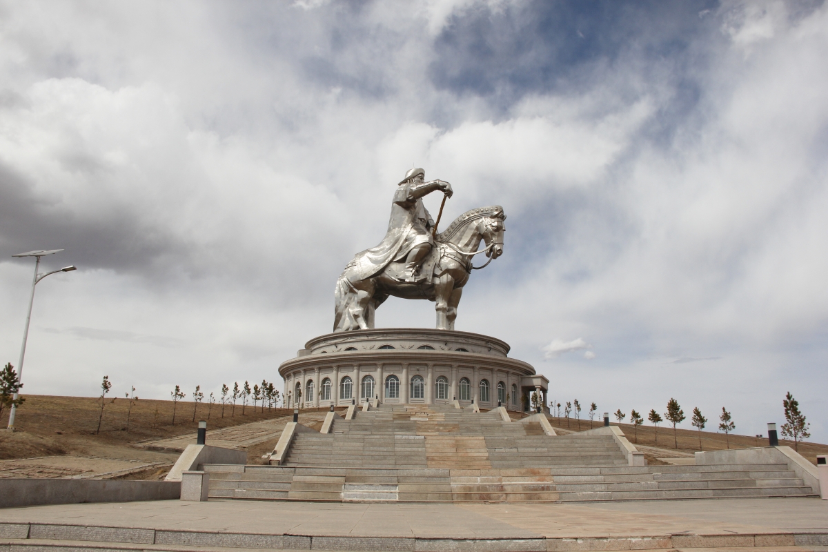 Genghis Khan Equestrian Statue in Terelj National Park, Mongolia