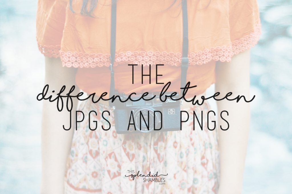 Camera hanging on someone's front. The Difference between JPGs and PNGs for your blog. This Splendid Shambles.