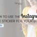 Woman in a yellow cardigan holding a phone. How to use the Instagram link sticker for your blog. Blogger at This Splendid Shambles.