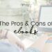 Low opacity image of a woman reading an ebook. The Pros and Cons of eBooks on This Splendid Shambles.