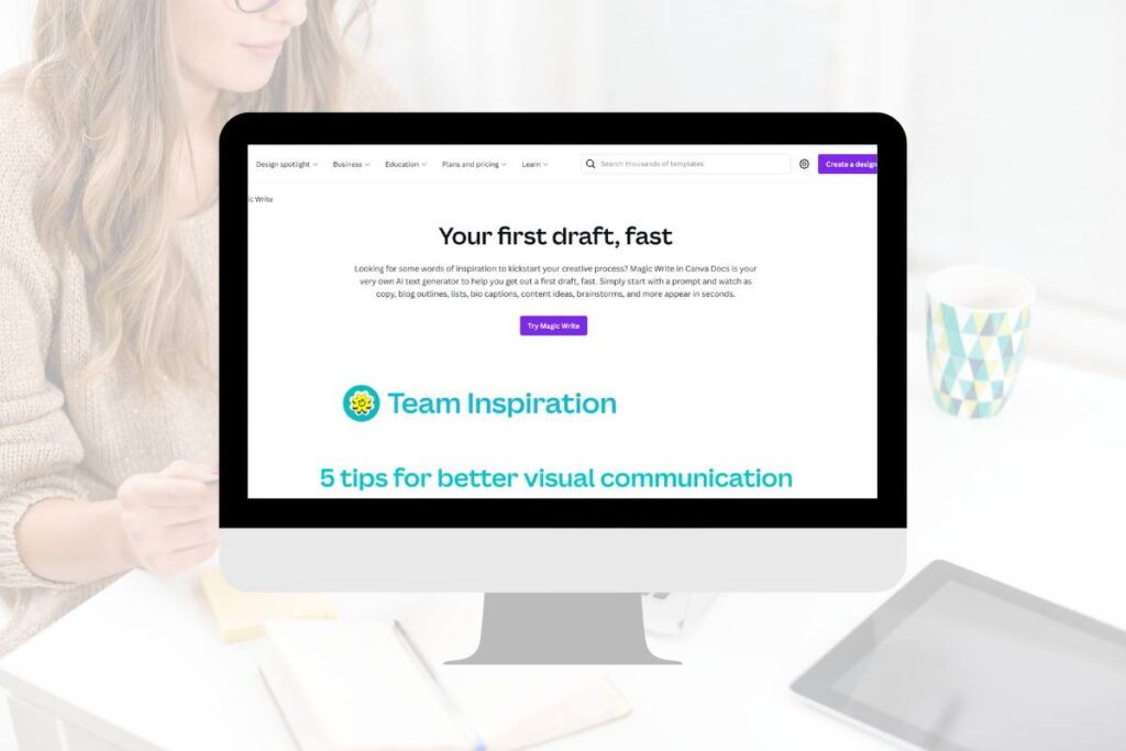 Magic Write How to use the Canva Magic Write AI Tool (and why you would!)