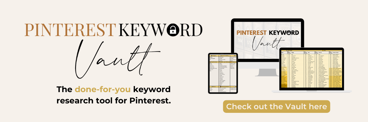 The Pinterest Keyword Vault by Anita Dykstra.