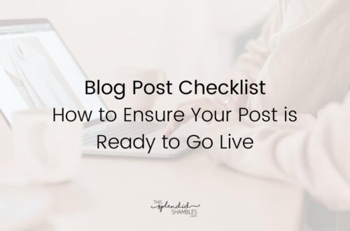 Low opacity image of someone typing on a laptop. Blog Post Checklist