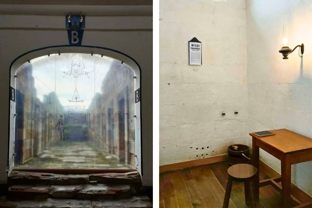 Two photos from the Prison at Port Arthur